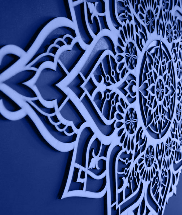 Arabesque laser art detail